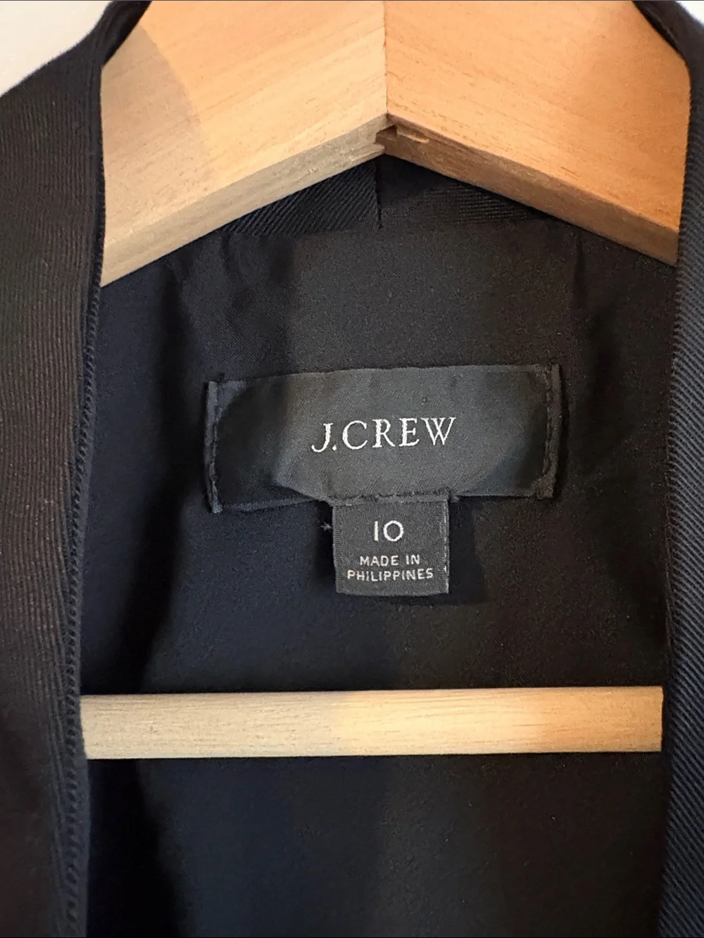 J. Crew Going Out Gramercy Twill Blazer Black Size 10 NWOT